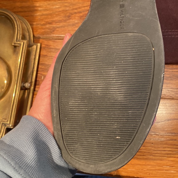 Tommy Hilfiger Wedge-Heeled PURPLE SUEDE Zip-Back Boots - Picture 9 of 10